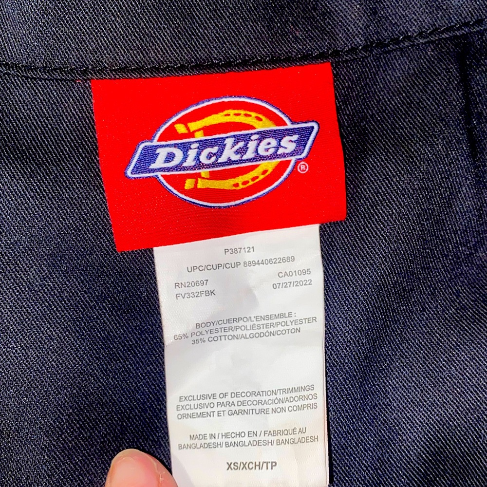 Women’s Xs Dickies short-sleeve coveralls